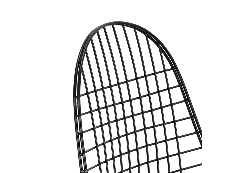 Krzesło Net czarne /czarna poj. poduszka - d2design